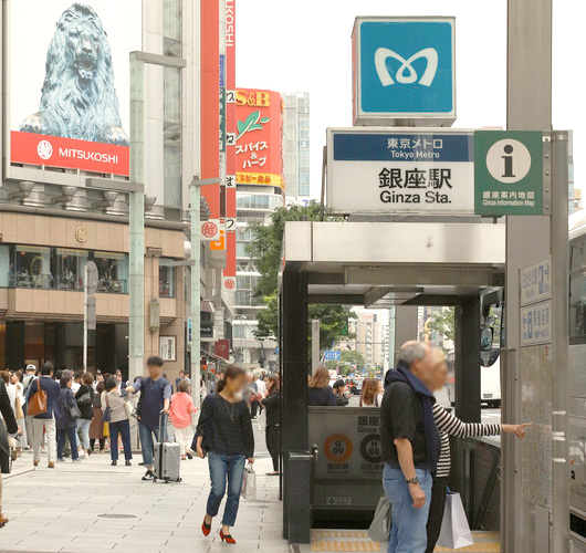 東京中央美容外科銀座院東京メトロ銀座駅ルート01