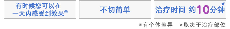 切らないカンタン　施術時間約10分　※個人差がございます　※処置部位により異なります